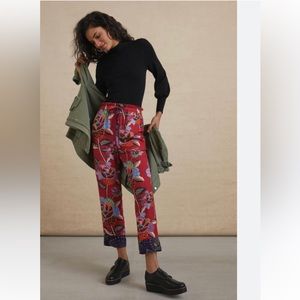 Farm Rio Violetta Cropped Pants Size XS